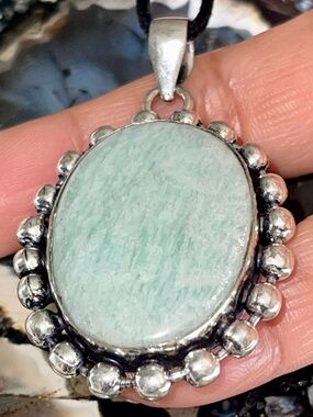 Large Amazonite “The PeaceMaker Crystal” Pendant 2 1/2”